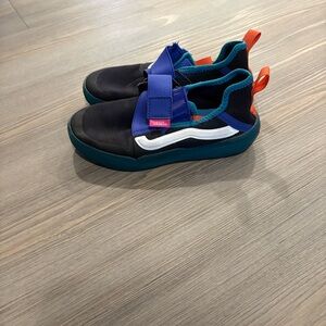 Vans Kids Navy and Teal Sneakers